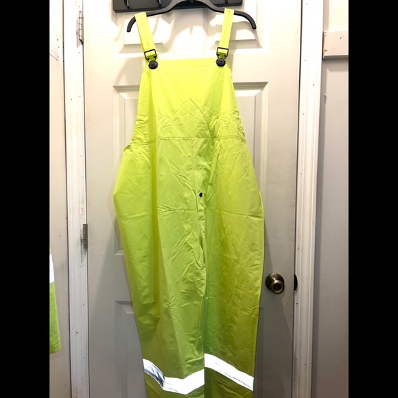 |•HIGH-VISIBILITY SAFETY RAIN SUIT• Fluorescent Fluorescent Size XXL (Ha… - Picture 8 of 16